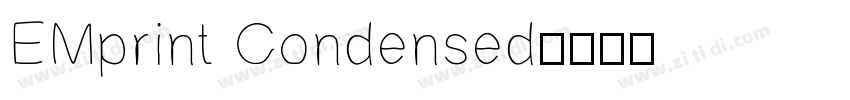 EMprint Condensed字体转换